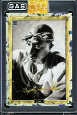 2024 GAS Trading Cards 2PAC Tupac Shakur #T-5 CRACKED ICE FACSIMILE AUTO 049/100