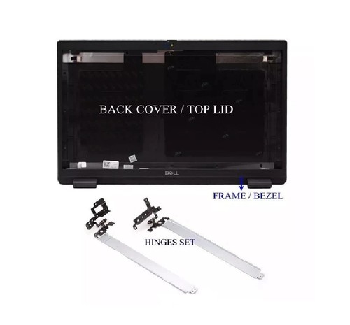 Dell Latitude 15 3520 E3520 017XCF LCD Back Cover + Bezel + Hinges Set UK - Picture 2 of 7
