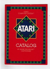 VINTEGE 1982 ATARI VIDEO COMPUTER SYSTEM CATALOG WITH 49 GAMES