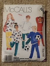 80 s McCalls Pattern 3272 Children s Sweatshirt Pants Sweats Sz 12 CUT