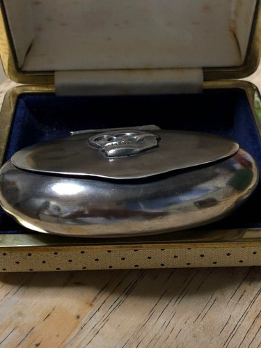 1910 ~ 20 años patrón de calavera caja de tabaco de plata hecha en Alemania - Imagen 4 de 12