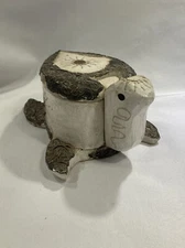 Rustic Wood Turtle Puzzle Box 7.5" Indonesia Folk Art