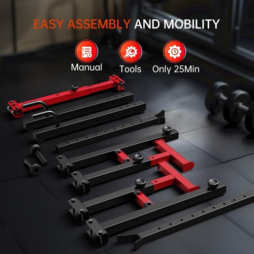 Adjustable Squat Rack Heavy Duty Gym Rack Stand Multi-Function Weight Rack Stan - Picture 4 of 8