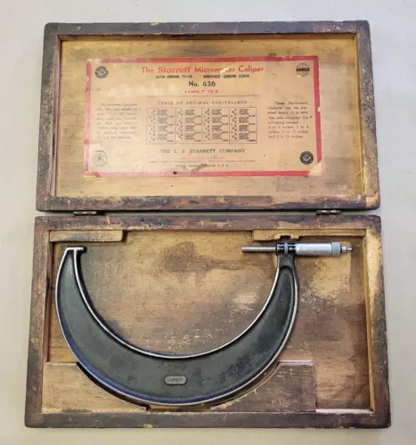 STARRETT NO. 436 OUTSIDE MICROMETER 7-8", ITEM A