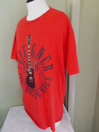 CAMISETA FOREIGNER JUKE BOX HERO TOUR * XL * ROJA * BANDA CLÁSICA DE ROCK & ROLL * - Imagen 4 de 6