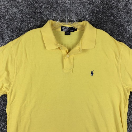 Polo Ralph Lauren Classic Fit Shirt Mens Size Large Yellow - Picture 2 of 12