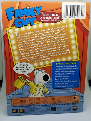 Family Guy - Volume 3 (DVD, 2009, 3-Disc Set) - Picture 2 of 3