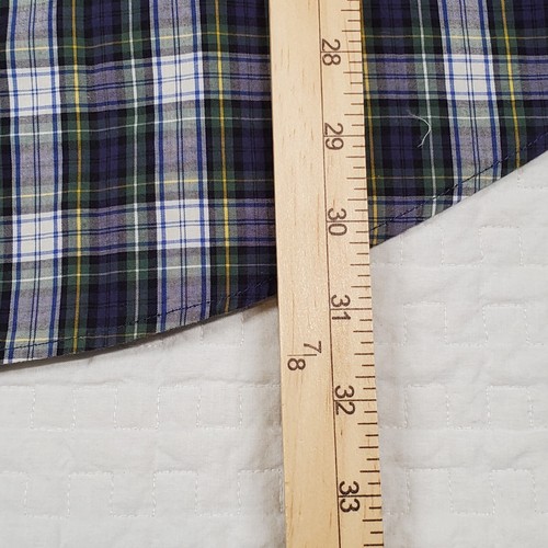 Camisa Ralph Lauren Bartlett Para Hombre Manga Larga Talla XXL Cuadros Azul Verde Algodón - Imagen 6 de 13