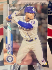 2020 Kyle Lewis Topps Chrome Rookie Card #186 Seattle Mariners