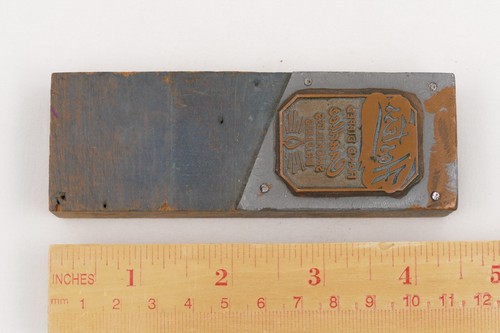 Vintage Hostess Hand Dipped Candles Letterpress Printing Block Copper Front - Picture 8 of 8