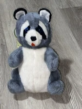 Vintage 1978 & 1981 Etone international Raccoon Plush set of 2 