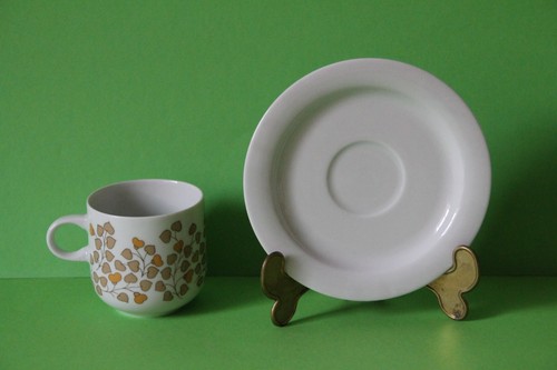 Arzberg Delta Herbstlaub Kaffeetasse mit Untertasse Tasse Untere Gedeck - Bild 2 von 2