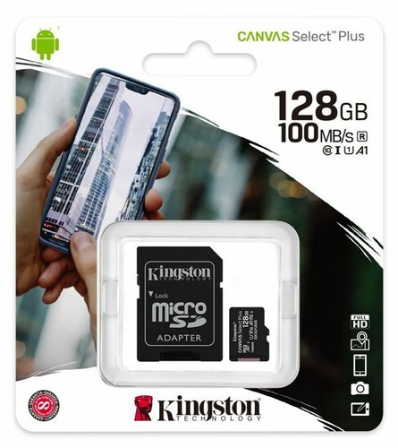 Kingston MicroSD Memory Card 512GB 256GB 128GB 64GB 32GB C10 A1 100MB/s UK - Picture 4 of 7