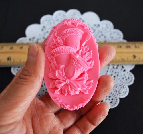 silicone Christmas bell mold soap resin holiday mould single cavity homemade - Picture 2 of 7