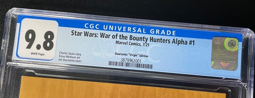 Star Wars War of the Bounty Hunters Alpha #1- Variante Duursema Virgin CGC 9,8 - Foto 3 di 3