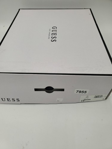 Botines ajustados GUESS para mujer 9 plateados Benisa punta puntiaguda tacón occidental - Imagen 11 de 11