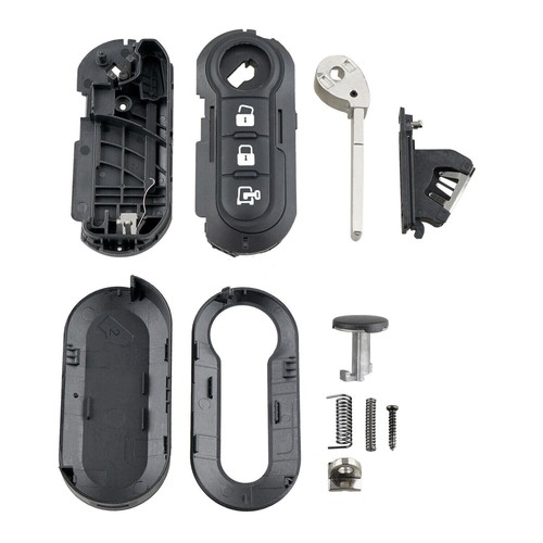 3 Button Flip Key Case Remote Fob Shell For Vauxhall Combo Iveco Eurocargo Van - Picture 2 of 9