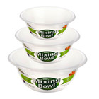 Clear Plastic Mixing Bowls Round Kitchen Baking Salad Serving Bowl Fruit 20/28cm