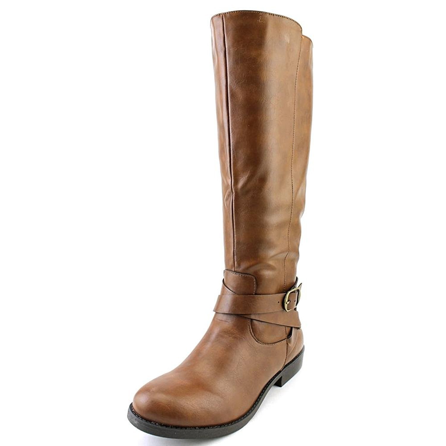 Style & Co. Womens MADIXE Round Toe Mid-Calf Riding Boots, Cognac, Size 10.0 Style & Co. Womens MADIXE Round Toe Mid-Calf Riding Boots, Cognac, Size 10.0