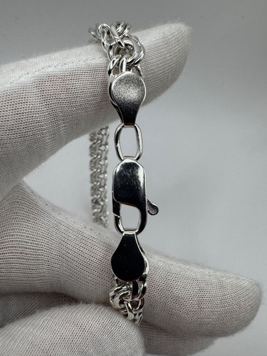 Catena uomo donna elegante argento 925 Ucraina 73,1g - 21,65 pollici ottimo regalo - Foto 8 di 10