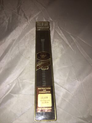 NOS Vintage Vogue strap Silver TONE WATCH BAND LE-60W Gate Hook Ends Regular