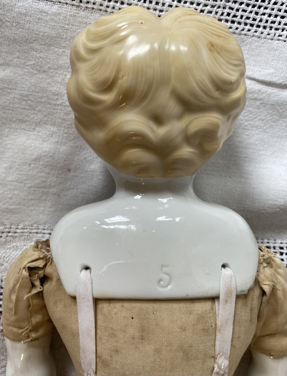 Antique German 22” C1880 Blond China Head Doll With Nice Outfit | eBay