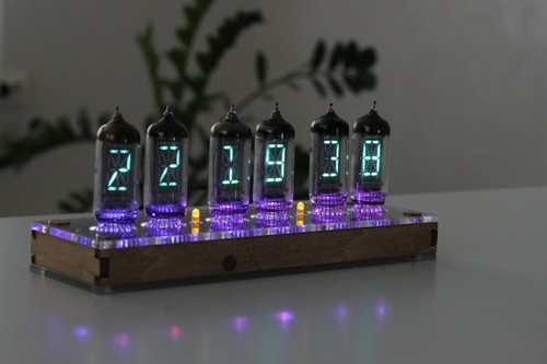 IV-17 VFD TUBE CLOCK WATCH NIXIE ERA | CUSTOM TEXT TEMPERATURE REMOTE CONTROL - Picture 25 of 45