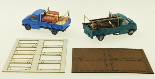 Juego de equipamiento suelo de carga y soporte de carga para Herpa / Wiking VW T4 para 4 vehículos - Imagen 2 de 3