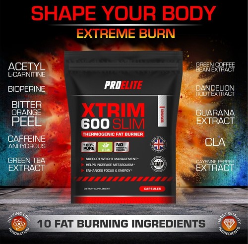 FAT BURN EXTREME Weight Loss Diet Pills STRONGEST Legal Fat Burner 120 Capsules - Picture 8 of 11