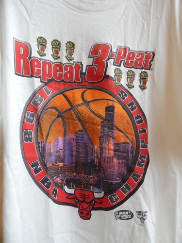 VTG 1998 NBA Chicago Bulls 6x NBA Champions Tee Size XL (EF891) - Picture 3 of 7