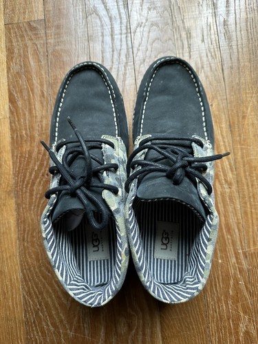 UGG Australia Chaussures homme occasion montantes T42 cuir + toile Réf. N24 - Imagen 4 de 21