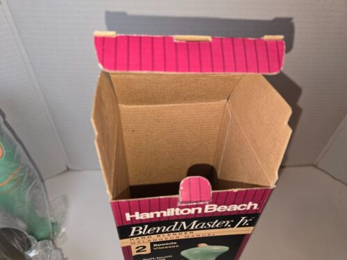 Batidora de mano Hamilton Beach BlendMaster Jr. inmersión verde azulado vintage 59730 - Imagen 20 de 21