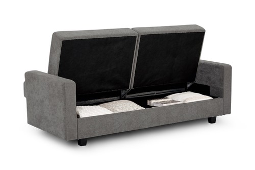Brand New Grey 3 Seater Sofa Bed with Sleeping Area and Under Seat Storage - Picture 8 of 9
