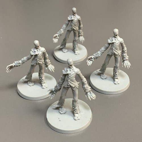 Lot 4PCS Zombies Miniatures Zombicide Board Game Role-Playing Figures DND CMON - Picture 2 of 5