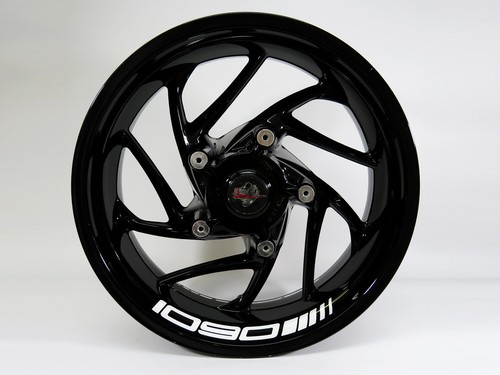 Motorcycle rim bed lettering sticker white compatible for KTM 1090 Adv. + R - Picture 2 of 4