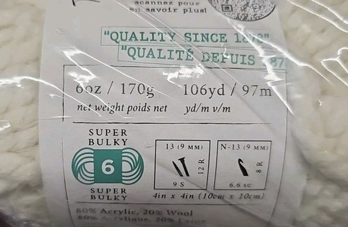 3 Pack Lion Brand Yarn Wool-Ease Thick & Quick Super Bulky Yarn Fisherman 640-99 - Picture 4 of 4