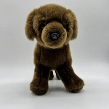 Brown Dog Plush Unbranded Tag Cut Stuffed Animal Kids Lab chocolate