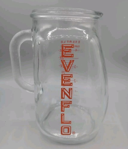 Vintage 1950s EVENFLO Glass Measuring Pitcher 4 Cup 32 oz 1 Quart Baby Formula