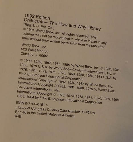 1992 CHILDCRAFT HOW & WHY LIBRARY VOLS 10,11,12, & 14 HC KINDERBÜCHER BOX SE - Bild 5 von 11