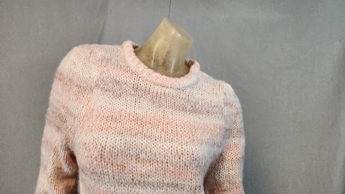 Suéter Pullover Wild Fable NUEVO MEDIANO Rosa Blanco Recortado Largo Slv Cuello Redondo Para Mujer - Imagen 2 de 6