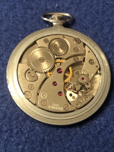 Vintage CASE Pocket Watch USSR MOLNIJA SOVIET Watch Parts - Picture 2 of 5