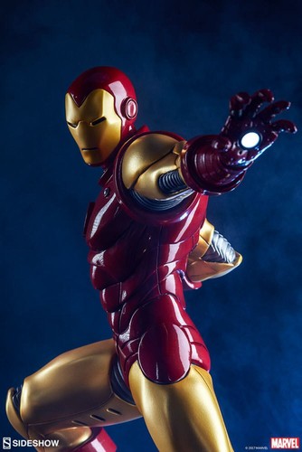 SIDESHOW Marvel Iron Man Avengers Assemble EXCLUSIVE Statue Figure 235/500 NEW - Picture 6 of 12