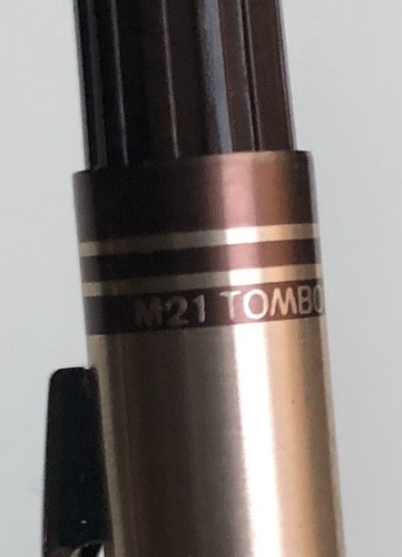 Vintage TOMBOW 500 Mechanical Pencil .5mm Lead Sticker Tan Metal NOS Japan - 第 10/13 張圖片