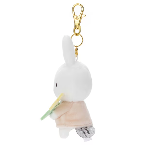 TAKARA TOMY Dick Bruna Thank You Plush doll Keychain Miffy Yellow Violet NEW - Picture 3 of 4