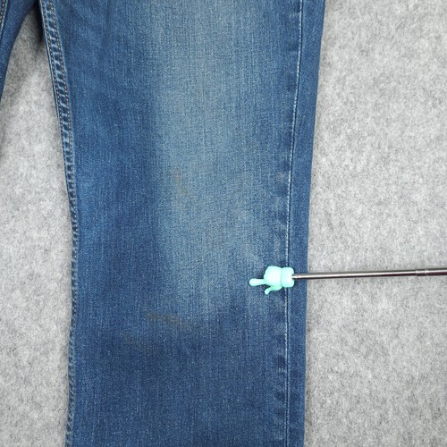 Levis 511 Jeans Mens 38X32 (Fits 38x30) Blue Slim Straight Stretch Whiskers - Picture 2 of 18
