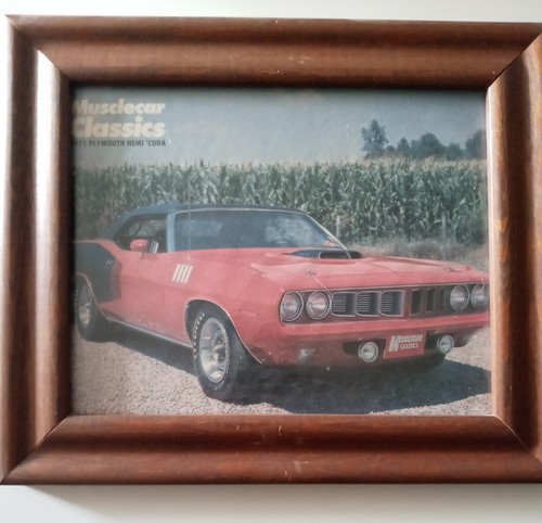 Muscle Car Classics 1971 Plymouth Hemi 'Cuda gerahmtes Bild 8x10 Foto - Bild 1 von 2