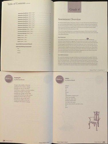 4th-Making Meaning BEING A WRITER (4 books) Tch Guide, Assessment, Student Books - Picture 9 of 12