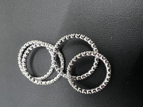 Clearance 1.00 Ct I-J/SI Round Diamond Claw Set Full Eternity Ring, White Gold - Picture 3 of 9