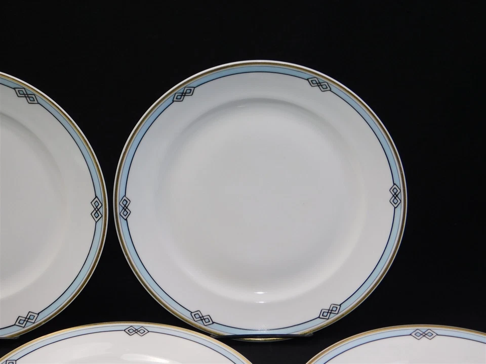 5 platos de cena de colección Meito MELBOURNE Art Deco pintados a mano Nippon Japón 9,75" Foto 3 de 4