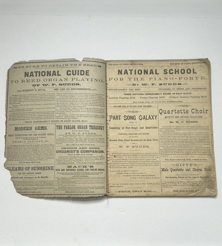 Antique Song Book Standard Vocal Music With Piano or Organ 1883 - Picture 5 of 23